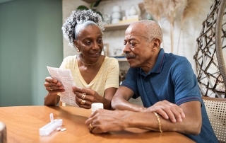 senior couple care at home from a loved one